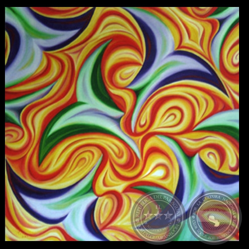 BALLENAS EN MAR AGITADO, 2003 - Óleo de MERCEDES McLEAN DE CENTURIÓN